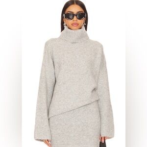 Revolve SNDYS. Winnie Jumper sweater - heather grey, medium